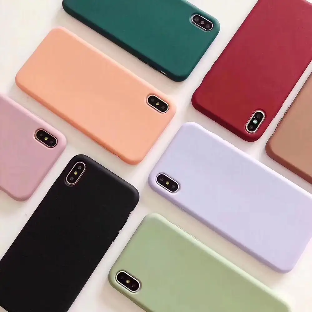 OEM/ODM custom phone casefor iPhone XS Ultra Slim Candy Color Smartphone Case Soft Matte TPU Phone Case Covers for iPhone 11