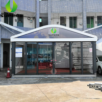 Nouvelle conception de tente modulaire en aluminium 6x5 avec structure en arche pour événements, expositions, commerces et rues commerciales