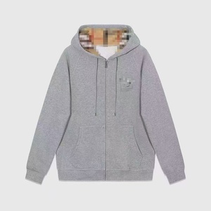 Sudadera con capucha de alta calidad de marca B transfronteriza, con cremallera completa, bordado, estilo casual y ajuste holgado para hombre, ideal para otoño. - Product Image 6