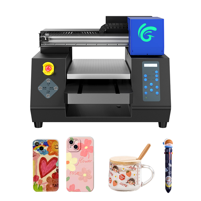 Automatic 2 in 1 UV Sticker DTF Printer Full Set AB Film Sticker Varnish A3 UV Flatbed Printer