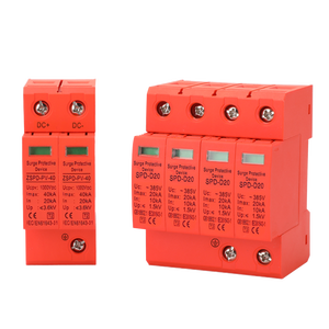 <span class=keywords><strong>Solar</strong></span> PV 20KA 2P DC 500V SPD Protector contra sobretensiones Pararrayos Dispositivo de protección contra sobretensiones SPD - Product Image 4