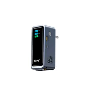 Banco de Energía Opaqi de 65W y 10000mAh de Alta Capacidad con Enchufe Integrado, Puertos USB-C y USB-A Duales - Product Image 1