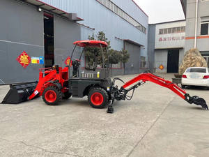 Machines de terrassement Chine chargeuse-pelleteuse de haute qualité 4x4 Euro5 Diesel mini chargeuse sur pneus articulée pompe à haute efficacité - Product Image 3