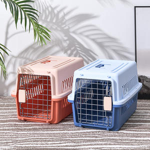 Livraison rapide compagnie aérienne approuvé Portable en plastique grand chenil de voyage aérien Pet chien chat transporteur caisse Cage sur roues à vendre - Product Image 2