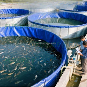 Conteneurs d'Aquaculture en Plastique d'Extérieur Bassin d'Élevage de Poissons Rond Commercial Extra Large - Product Image 2