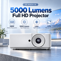Projecteur laser DLP XP-M401H-W 5000 ISO Lumens 1080P avec zoom 1,27X compatible signal 4K pour usage professionnel, éducatif et commercial