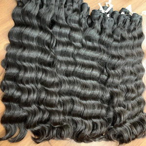 Extensions de cheveux humains vierges bruts bouclés birmans, boucles serrées, texture douce, double trame, qualité supérieure, grade 12A - Product Image 2
