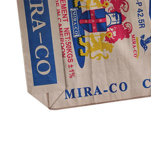 Bolsa de cemento de válvula Pp laminada vacía impermeable de 5kg 25kg con fondo de bloque - Product Image 2