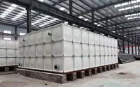 Réservoir de stockage d'eau potable en PRV anti-algues, réservoir d'eau modulaire en PRV moulé pour hôtels et hôpitaux