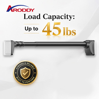 ARODDY 800K Tringle à rideau réglable en acier renforcé de 32 mm, sans dommages, avec verrouillage interne, 62,9-157,4 pouces
