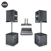 Système de haut-parleurs professionnels Morin TW10/18SUB avec subwoofer de 18 pouces et 10 pouces, 350 W, 8 ohms, pour diverses occasions