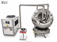 Machine à enrober les comprimés ZLU SS304 BY-1000 pour noix, chocolat, miel, cacahuètes et sucre, faible bruit, pour moulin à farine et utilisation en cave de vin, 220V/380V