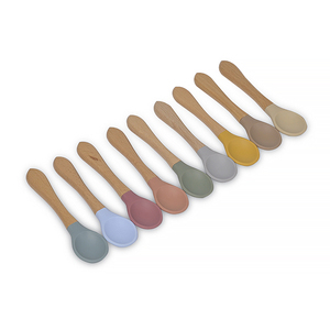 Cuchara y Tenedor de Silicona para Bebés, Personalizados con Logotipo, Libres de BPA, No Tóxicos, Utensilios Infantiles, Herramienta de Alimentación para Niños - Product Image 6