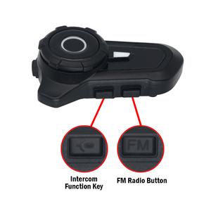 Interkom sepeda motor Full-duplex 6 pengendara langsung dengan waktu kerja yang lama, mendukung bahasa Inggris, Spanyol, bahasa Jepang cepat - Product Image 3
