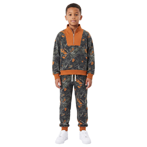 Conjunto Deportivo para Niño con Cremallera y Estampado de Camuflaje, Pre-venta, Algodón y Spandex, Ropa Casual de Caza, Estilo Occidental Personalizado Yawoo - Product Image 6
