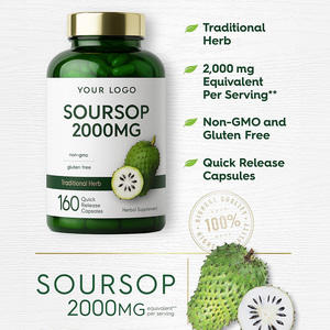 Nhãn hiệu riêng dành cho người lớn soursop 2000mg chất chống oxy hóa chiết xuất thảo dược viên nang hỗ trợ miễn dịch quản lý năng lượng gluten bổ sung miễn phí - Product Image 4