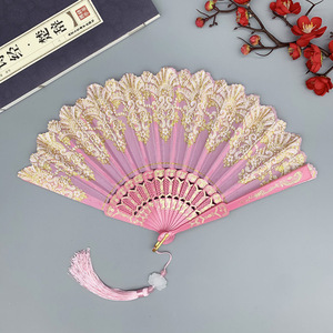 Ventaglio in plastica intagliata con motivi floreali-elegante Fan del Flamenco per decorazioni per le vacanze-dimensioni e colore personalizzabili - Product Image 5