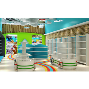 Magasin de bonbons Conception 3d Aménagement de meubles Magasin de bonbons personnalisé Aménagement intérieur pour comptoir de bar à desserts avec bar à crème glacée - Product Image 1