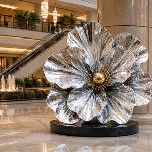 S002 Custom <b>Outdoor</b> Stainless Steel Art Sculpture Large <b>Mirror</b> Polished Statue <b>For</b> Plaza Villa Landscape Decoration - Product Image 3