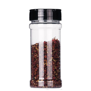 YiHai Plastic Spice Jar 230ML Pet Plastic Container With Flip Top Lid Round Plastic Spice Bottle Herbs Powders Seasoning Shaker