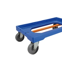 Chariot à plateforme à quatre roues pour déplacer les caisses et les boîtes PLA250C-ZX