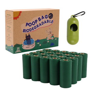 Sacs à déjections pour animaux de compagnie écologiques, robustes, épais et durables, faciles à ouvrir et à fendre - Product Image 1