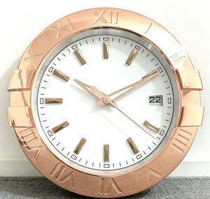 <span class=keywords><strong>Reloj</strong></span> <span class=keywords><strong>de</strong></span> <span class=keywords><strong>Pared</strong></span> Analógico Silencioso <span class=keywords><strong>de</strong></span> Lujo Moderno, Diseño <span class=keywords><strong>de</strong></span> Naturaleza Muerta, Acero Inoxidable, Estilo Antiguo, Decoración para Sala <span class=keywords><strong>de</strong></span> Estar u Oficina, Múltiples Colores - Product Image 2