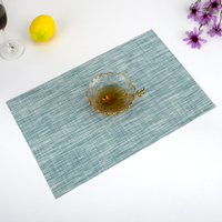 Vente directe d'usine, design carré classique, écologique, mélange de PVC et de polyester, épaisseur 1 mm, set de table moderne pour la maison