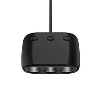 Expansor de Encendedor de Cigarrillos para Auto de 12-24V, 120W, Divisor de Energía Multipuerto con Control Individual, Cargador para Auto, Camioneta y SUV