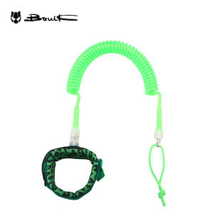 BouLK Surf Leash TPU élastique antidérapant, design imprimé léopard violet pour le surf - Product Image 3