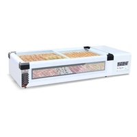 Vente chaude en Malaisie petit congélateur réfrigérateur congélateur de comptoir vitrine réfrigérateur de table congélateur commercial portable