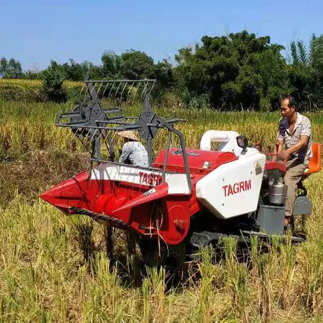 Mesin pemotong gandum, mesin pemotong beras Paddy Reaper otomatis