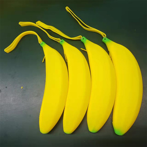 Banane Silikon Schal otte Null Brieftasche Student 3D Bleistift Fall benutzer definierte Bleistift Tasche niedlichen Stift Taschen - Product Image 6