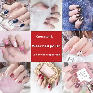 Juego de 30 <span class=keywords><strong>Uñas</strong></span> Postizas de Lujo ABS con Cobertura Completa, Nuevas Parches de Manicura Reutilizables con Patrón Cuadrado, Fácil Aplicación <span class=keywords><strong>en</strong></span> los Dedos - Product Image 3