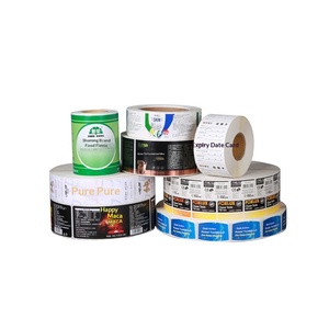 Autocollants et étiquettes adhésifs en vinyle imperméables personnalisés en usine, impression offset de forme, pour emballages de médicaments et produits de santé en rouleau, imprimables - Product Image 2