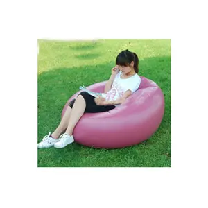 bsci, icti PVC/ tpu 팽창 일 분홍색 원형 의자
