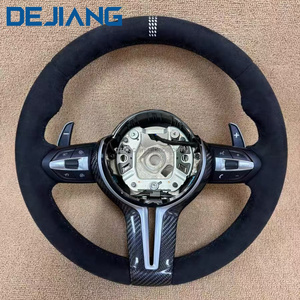 Volante Sportivo M in Fibra di Carbonio e Finta Pelle per <span class=keywords><strong>BMW</strong></span> X1 X2 X3 F30 F10 F21 F22 F15 F16 F45 F32 F33 E70 E90, Fornitura Diretta dalla Fabbrica - Product Image 1