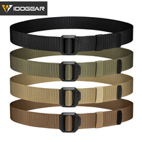 Тактический ремень IDOGEAR 1.5 дюйма, эластичный, регулируемый, из нейлоновой тесьмы, для повседневной носки, джинсов, брюк, гольфа и ежедневного использования