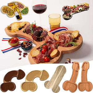Bachelorette Party Drôle Couverts Cuisine Vin Viande En Bois <span class=keywords><strong>Fromage</strong></span> Charcuterie Apéritif Conseil Plateaux Assiette <span class=keywords><strong>Plateau</strong></span> pour Nourriture - Product Image 2