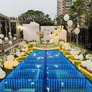 Pista de baile más popular Pvc Vinilo blanco 4 Fttile Dance Floor Top Led Wedding Stage Black Stage Dance Floormate White Best - Product Image 1