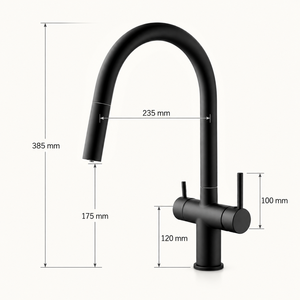 <span class=keywords><strong>Grifo</strong></span> de Cocina Comercial de Alta Gama con Caño Extraíble - <span class=keywords><strong>Grifo</strong></span> de Cocina Moderno con Mezclador de Agua Fría y Caliente, <span class=keywords><strong>Grifo</strong></span> de Cocina de Acero Inoxidable 304 - Product Image 3
