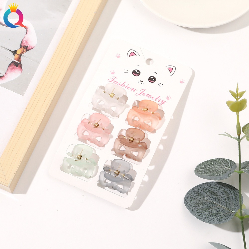 Fermagli per capelli piccoli, confezione da 6: Nodo a 8 opaco.