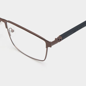 <span class=keywords><strong>2026</strong></span>年人気メンズスクエアメガネ光学眼鏡フレーム格安メタルビジネス高級眼鏡フレーム - Product Image 5