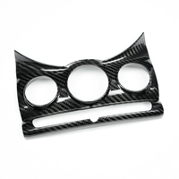 Shasha - Console centrale en fibre de carbone - Bouton de climatisation - Panneau de décoration intérieure - Accessoires de décoration - Couvercle pour MINI F55 F56 2014-2021