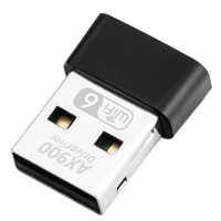 Adaptor Wifi 6 Usb 2.0 Dual Band, Dongle Wifi Usb Mini 2.4GHz dan 5GHz untuk PC AX900 dengan adaptor WiFi
