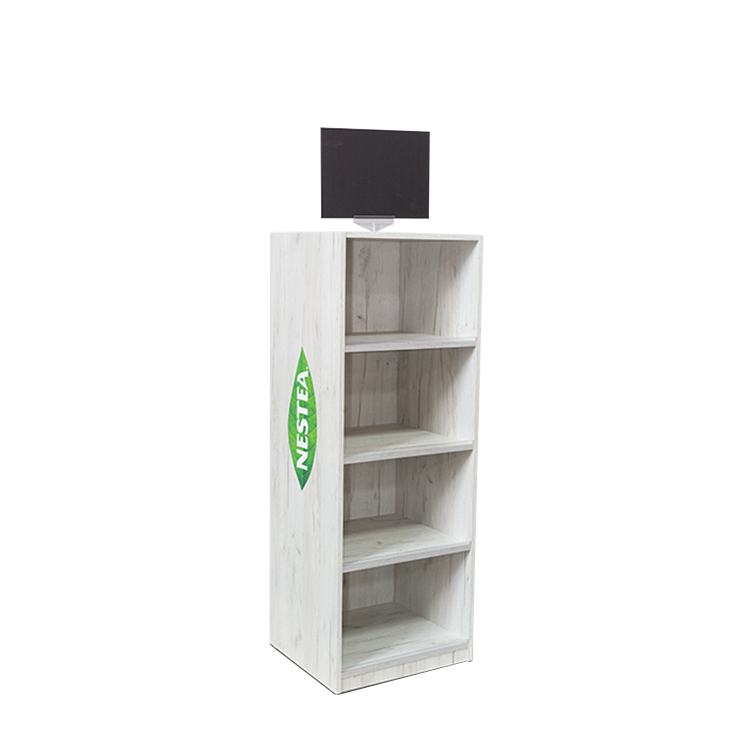 Customized Free Standing Stackable Supermarket Beverage Stand Bottle Juice Display Stand for Orange Juice — view 4