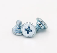 Vis à tête fraisée Phillips, filetage standard, en acier, zinguée bleu, norme ISO, fournie par une usine chinoise