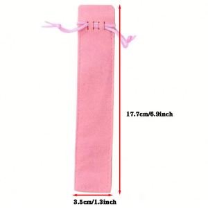 New Design <b>Recyclable</b> Velvet Jewelry Pouch <b>Pen</b> Pouch Drawstring Customizable Dust Bag Necklace Ring Earring Packaging for Gift - Product Image 2