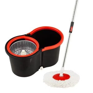 Juego de Trapeador Giratorio Mágico de Doble Cabezal Redondo para Limpieza de Pisos, con Cubeta, Rotación de 360 Grados, Venta al Por Mayor - Product Image 1