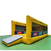 Terrain de rugby gonflable entièrement imprimé, jeu sportif gonflable en PVC durable pour la location événementielle